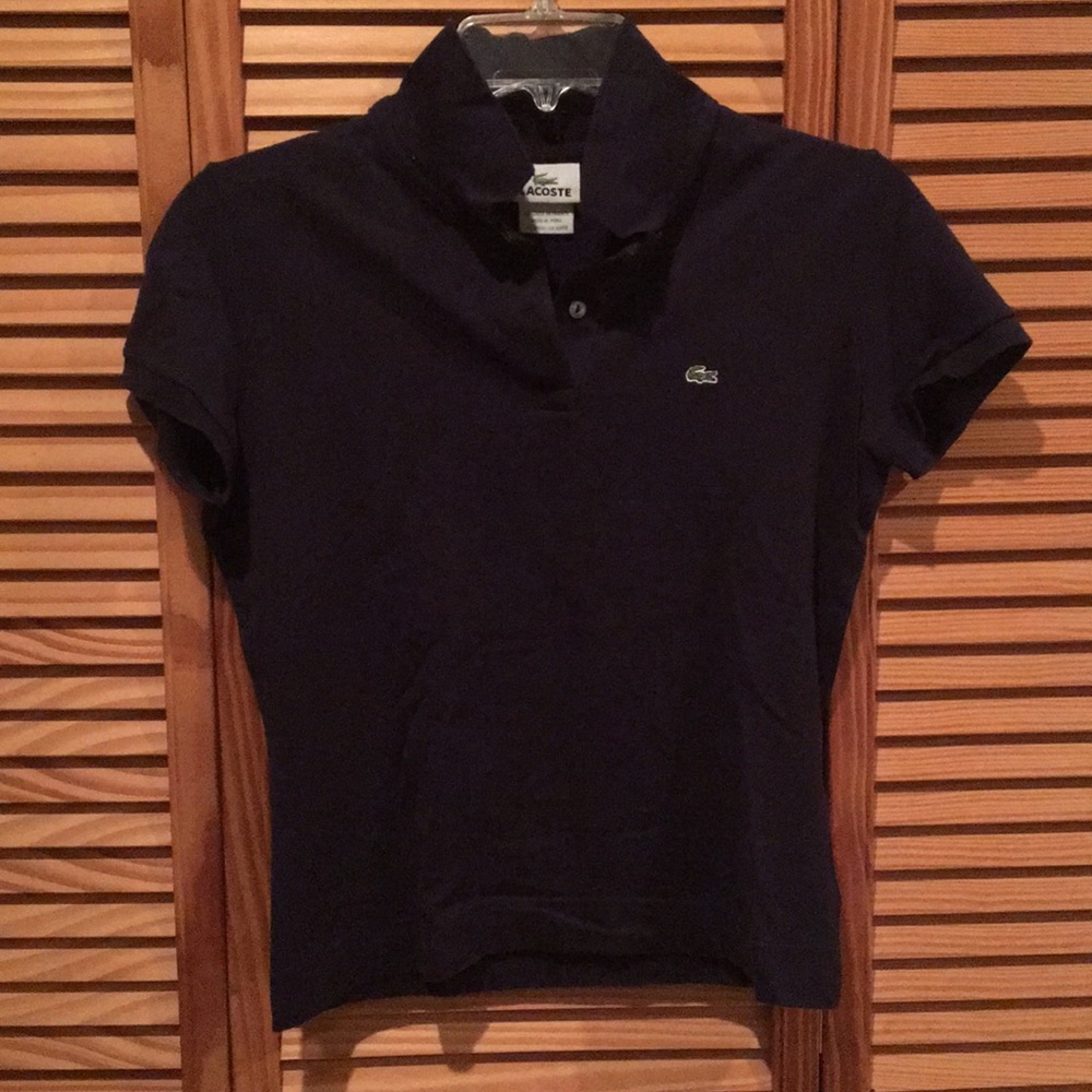 Lacoste navy blue polo sz 40